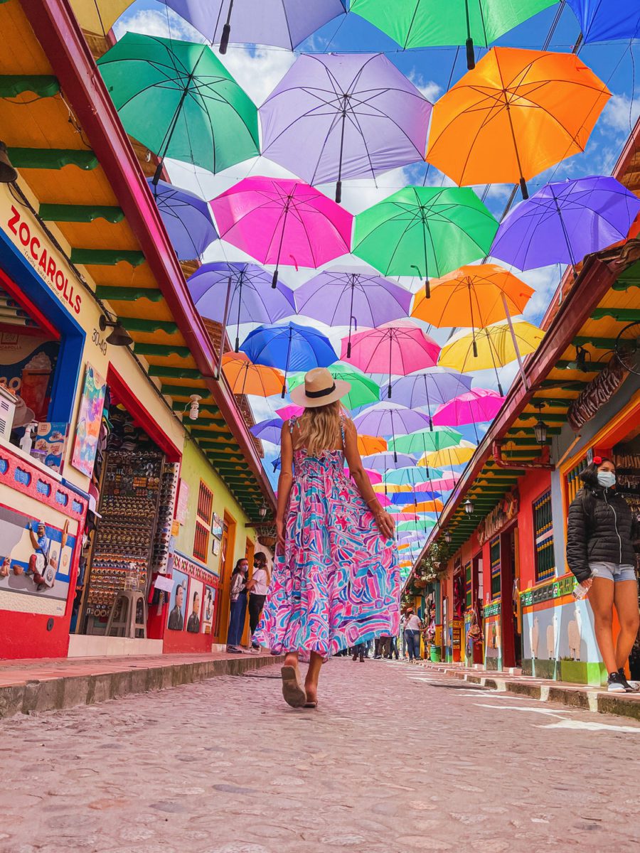 Visit to the famous umbrella street